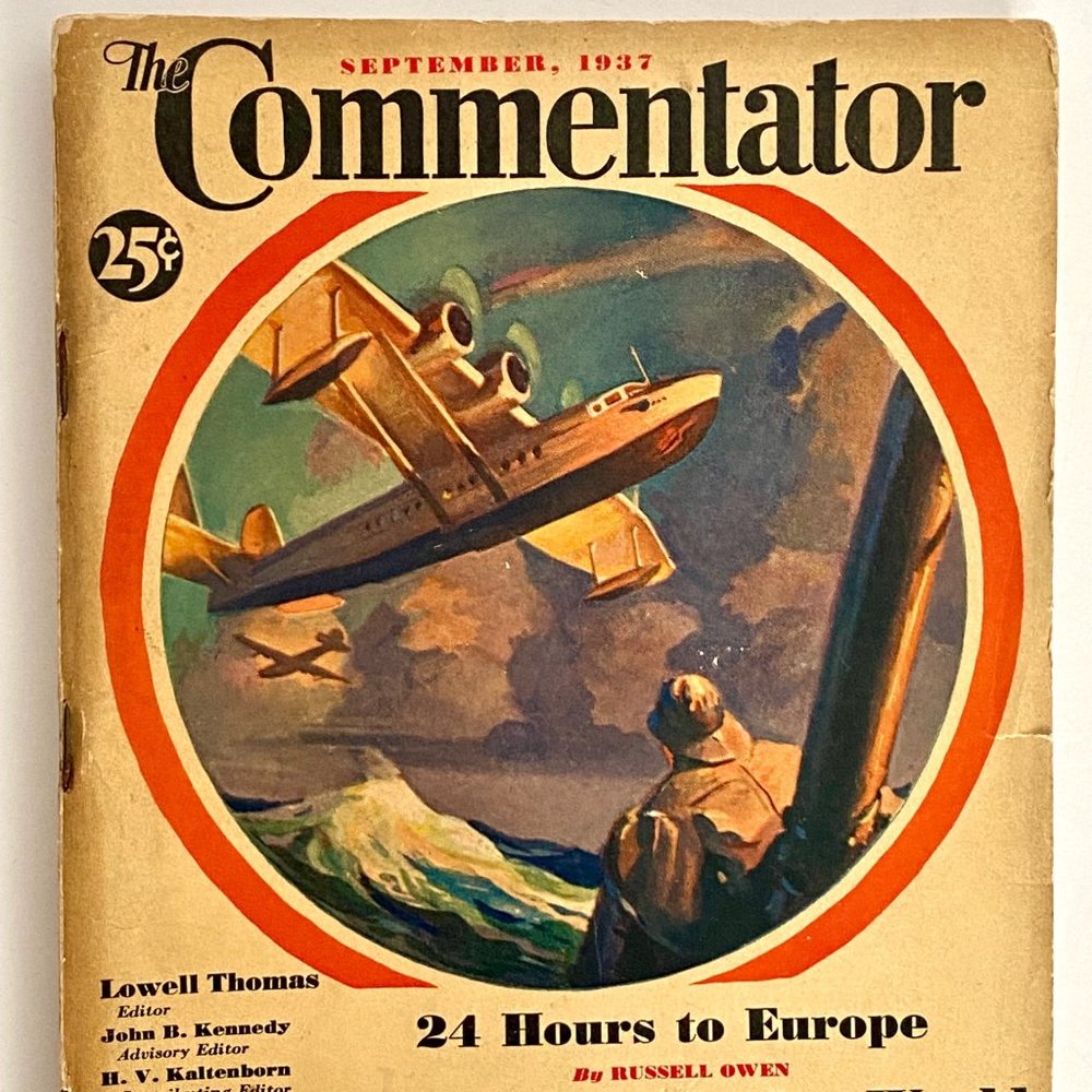 1937 September The Commentator 30 Articles Softcover Paperback Lowell Thomas